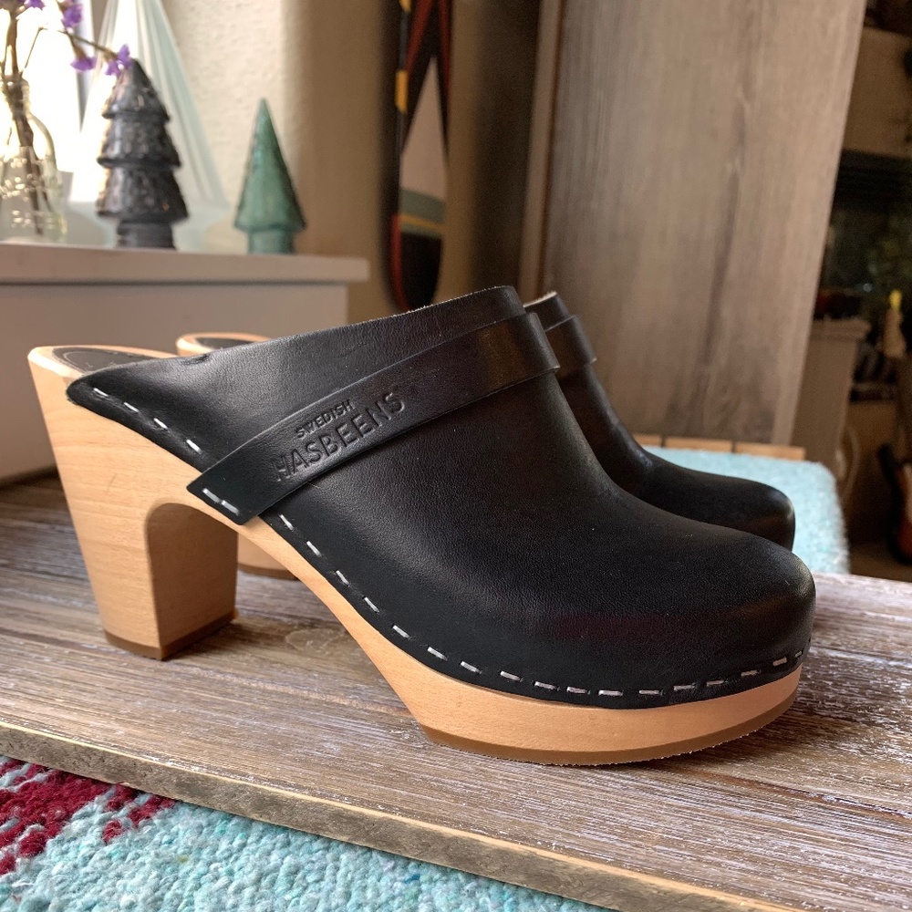 Swedish Hasbeens Slip In Classic Clogs 6